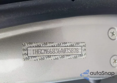2006 Honda Accord 3.0 Ex z USA, uszkodzony, nr VIN 1HGCM66836A035878
